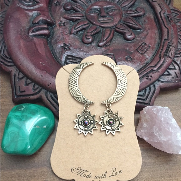 BOGO Moon Goddess Stud Earrings - Picture 2 of 7